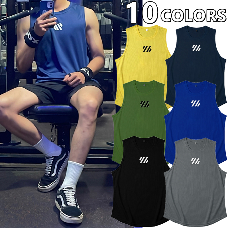 Summer fitness clothing blank sleeveless t shirt mens gym stringer tank top bodybuilding tanktop men sportswear undershirt fashion vest