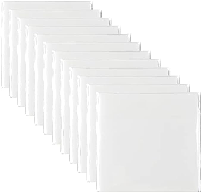 Jiemay 600 Pcs Transparent Sticky Notes Pad, Clear Sticky Notes for Books Message Reminder, Waterproof self-Adhesive Translucent Sticky Notes, 12 Packs (3"x3")